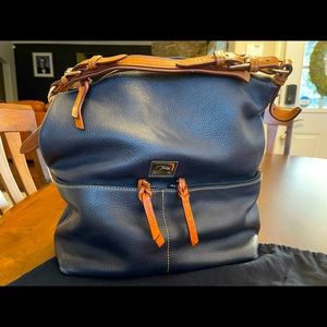 Dooney & Bourke pebbled leather Dillon hobo bag.